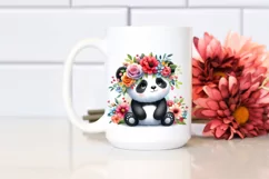 Vibrant Panda Flower Crown PNG Product Image 2