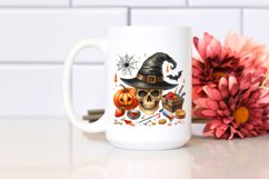 Funny Halloween Skull | Sublimation | Clipart Product Image 2