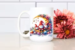 Cute Santa with Gnomes, High-Res PNG Product Image 2