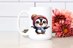 Goofy Baby Penguin Big Eyes | Sublimation | Clipart Product Image 2