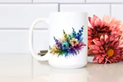 Wooden Stained Delphinium PNG Product Image 2
