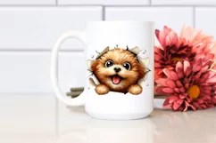 Funny Enthusiastic Bichpoo with Popping Eyes | Sublimation | Product Image 2