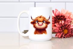 Expressive Highland Cow PNG Product Image 2