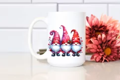 Three Santa Gnomes, High-Res PNG Product Image 2
