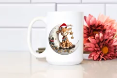 Whimsical Baby Giraffe Christmas Clipart Product Image 1