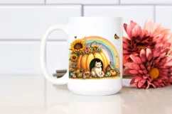Colorful Cat House Scene | Sublimation | Clipart Product Image 2