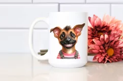 Baby Malinois with Goofy Smile | Clipart Product Image 2