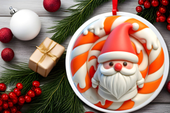 Round Christmass Ornament PNG Product Image 2