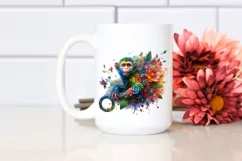 Abstract Vibrant Watercolor Monkey, Transparent PNG Product Image 2