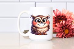 Watercolor Funny Owl | Clipart Product Image 2