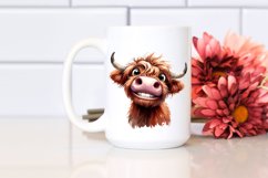 Expressive Highland Cow PNG Product Image 2
