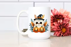 Funny Owl Halloween Clipart PNG Product Image 2