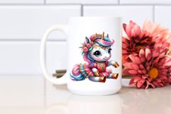 Colorful Baby Unicorn in Mazurka Dancer&#039;s Costume PNG Product Image 2