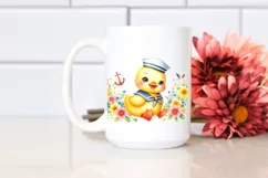 sailor Baby Duck Yellow Flower | Clipart Product Image 2