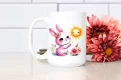 Cute Baby Bunny Playing in Sun | Clipart Product Image 2