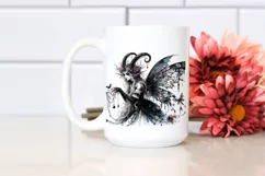 Detailed Watercolor Gothic Fairy | Clipart Product Image 2