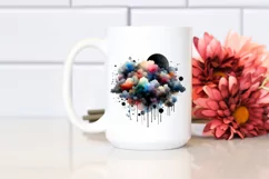 Colorful Black Watercolor Drips Product Image 2