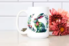 Abstract Vibrant Watercolor Rabbit, Transparent PNG Product Image 2