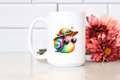 Cute Baby Snail with Sunglasses and Sun Hat Product Image 2