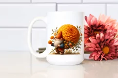 Detailed Digital Painting Gnome Carrying Marigold Bouquet | Product Image 2