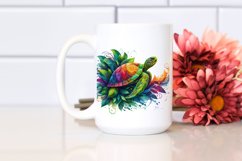 Abstract Vibrant Turtle PNG Product Image 2