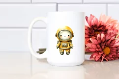 Washed Astronaut Girl, Transparent PNG Product Image 2