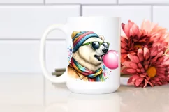 Colorful Quirky Polar Bear Artistic Image | Clipart Product Image 2