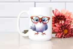 Funny Watercolor Dove es | Sublimation Clipart Product Image 2