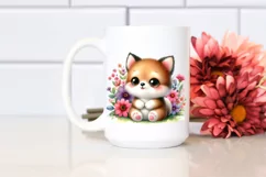 Smiling Baby with Flowers, Transparent PNG Product Image 2