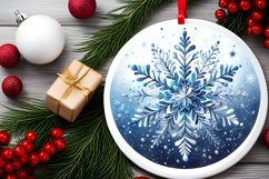 Round Christmass Ornament PNG Product Image 2
