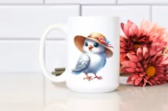 Baby Dove Standing Sun Hat | Sublimation Clipart Product Image 2