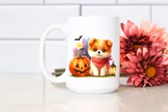 Cute Dog Halloween Sublimation Clipart Product Image 2