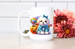 Cute Dog Halloween Sublimation Clipart Product Image 2