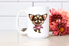 Watercolor Chihuahua Boots Excited Smile Product Image 2
