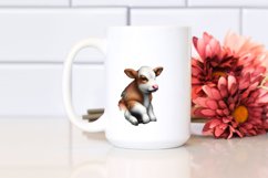 Colorful Cow in Urban Scene, PNG Product Image 2