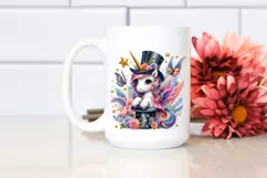 Baby Unicorn Magician, Mysterious PNG Product Image 2