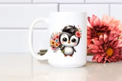 Cute Penguin Big Eyes Large Bouquet | Clipart Product Image 2