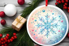 Round Christmass Ornament PNG Product Image 2