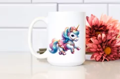Baby Unicorn Dancer, Graceful PNG Product Image 2