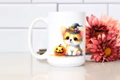 Cute Dog Pumpkin Halloween | Sublimation | Clipart Product Image 2