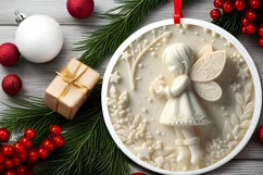 3D Christmas Fairy Sublimation PNG Product Image 2