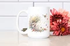 Fairy Tumbling with Spring Petals | Sublimation | Clipart Product Image 2