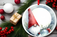 Christmas Gnome Watercolor PNG Product Image 2