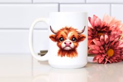 Expressive Highland Cow PNG Product Image 2