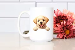 Enthusiastic Labrador Retriever Watercolor Clipart Product Image 2