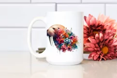Artistic Walrus,Flower Watercolor | Clipart Product Image 2