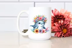 Cute Colorful Dolphin Baby | Clipart Product Image 2