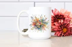 Colorful Particles Golden Foil Splash Clipart Product Image 2