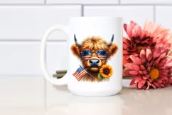 Highland Cow Portrait Wearing es | Clipart Product Image 2