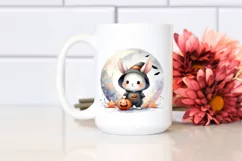 Cute Baby Rabbit Halloween PNG Product Image 2